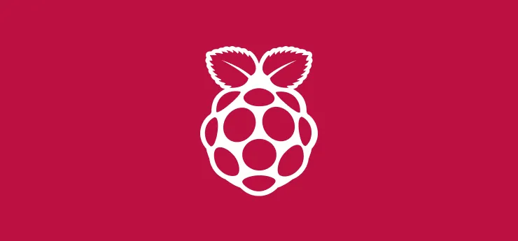 A banner with the Raspberry Pi logo